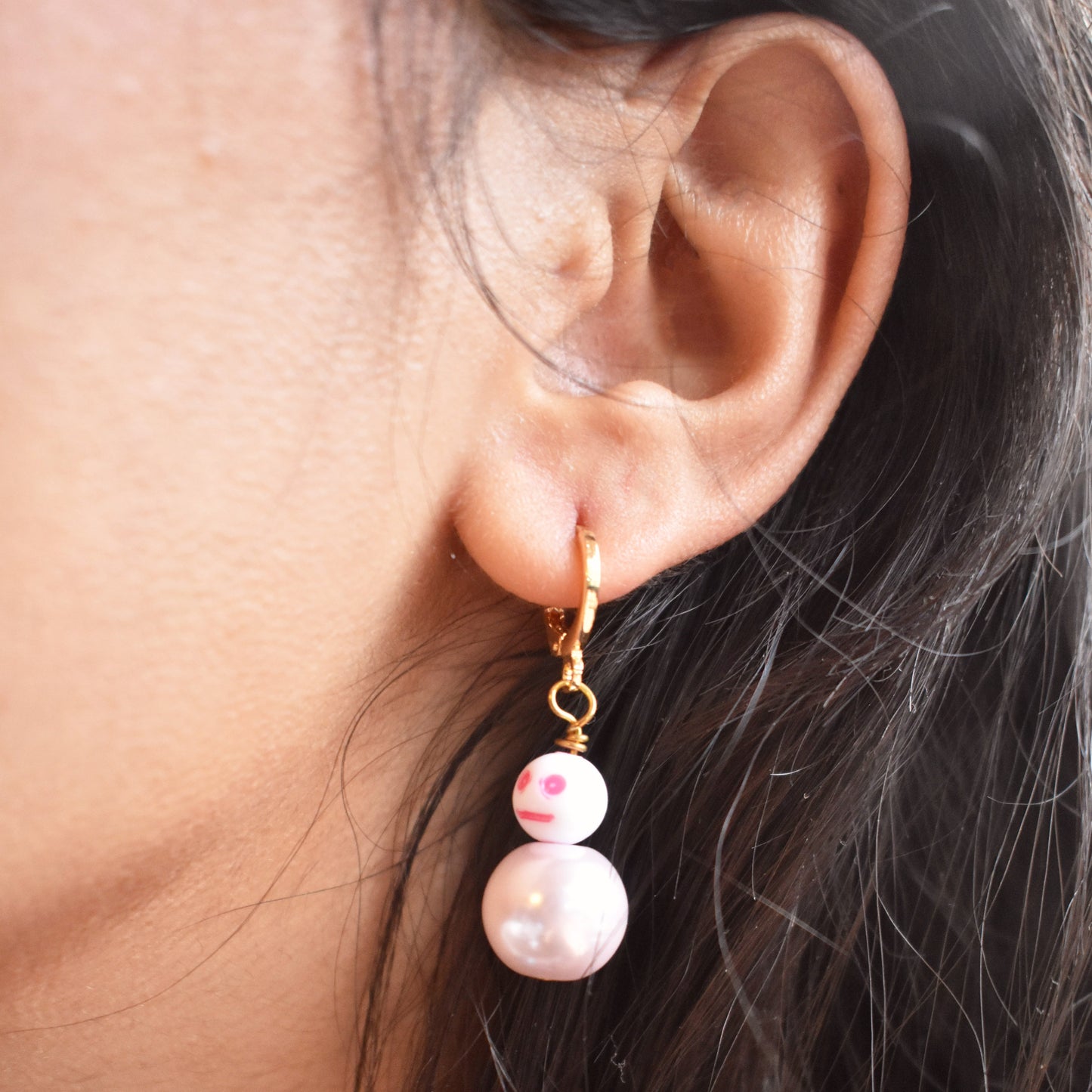 Pink Statement In my feelings Earrings