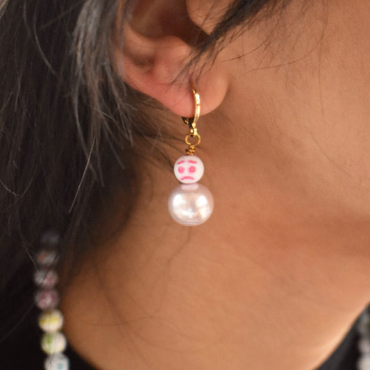 Pink Statement In my feelings Earrings