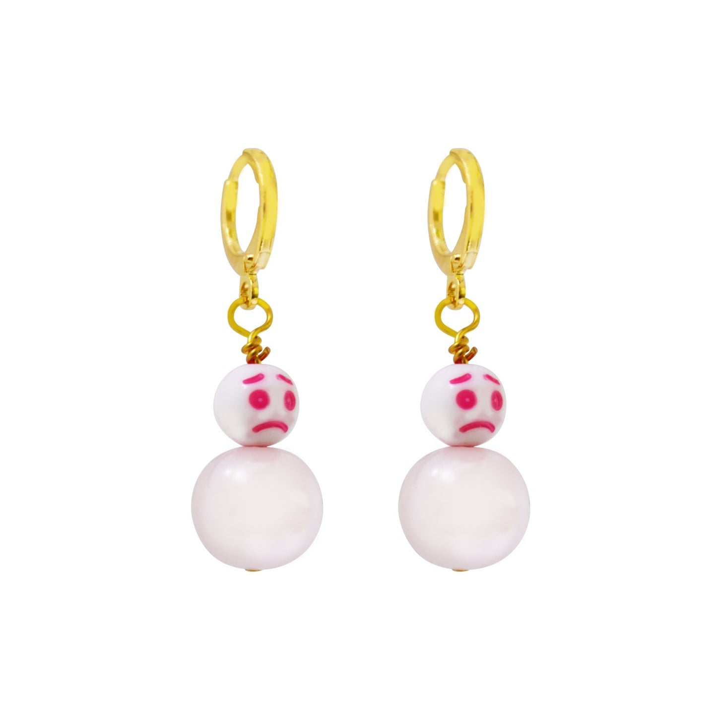 Pink Statement In my feelings Earrings