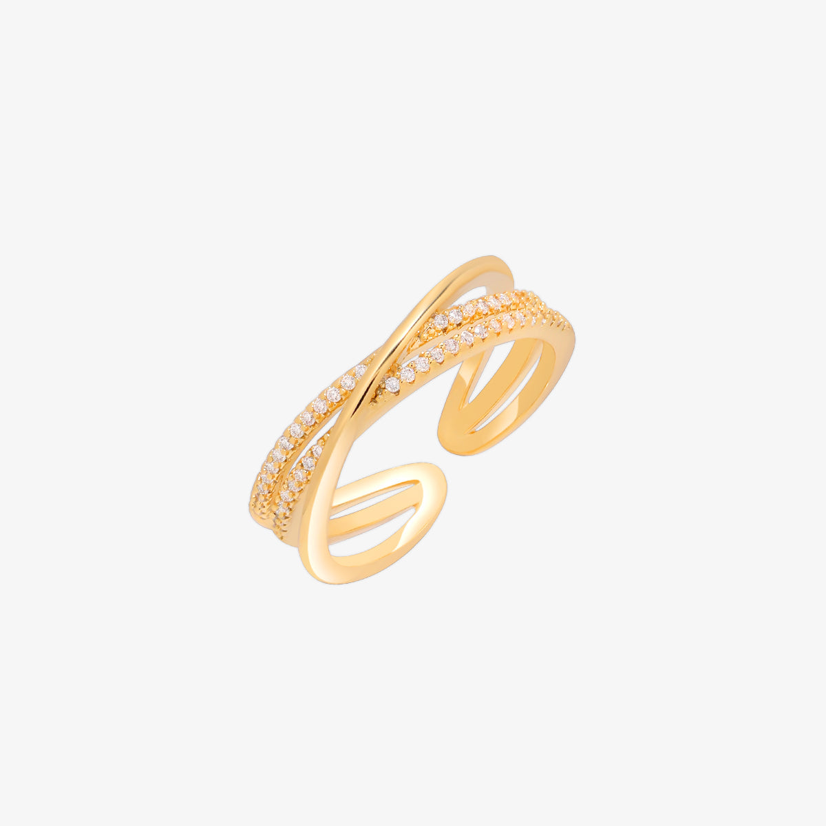 Triple layered ring